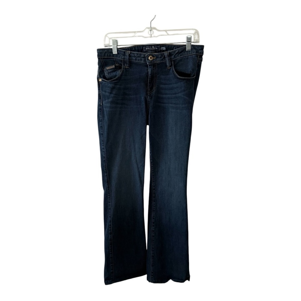 Vintage Guess Marciano Women’s Low Rise Bootcut Jeans Size 32x28 Dark Blue Y2K